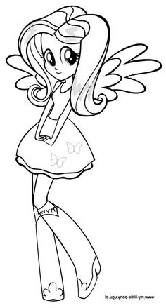 Coloriage My Little Pony Equestria Girl Beau Image Coloring My Little Pony Fluttershy Google Search