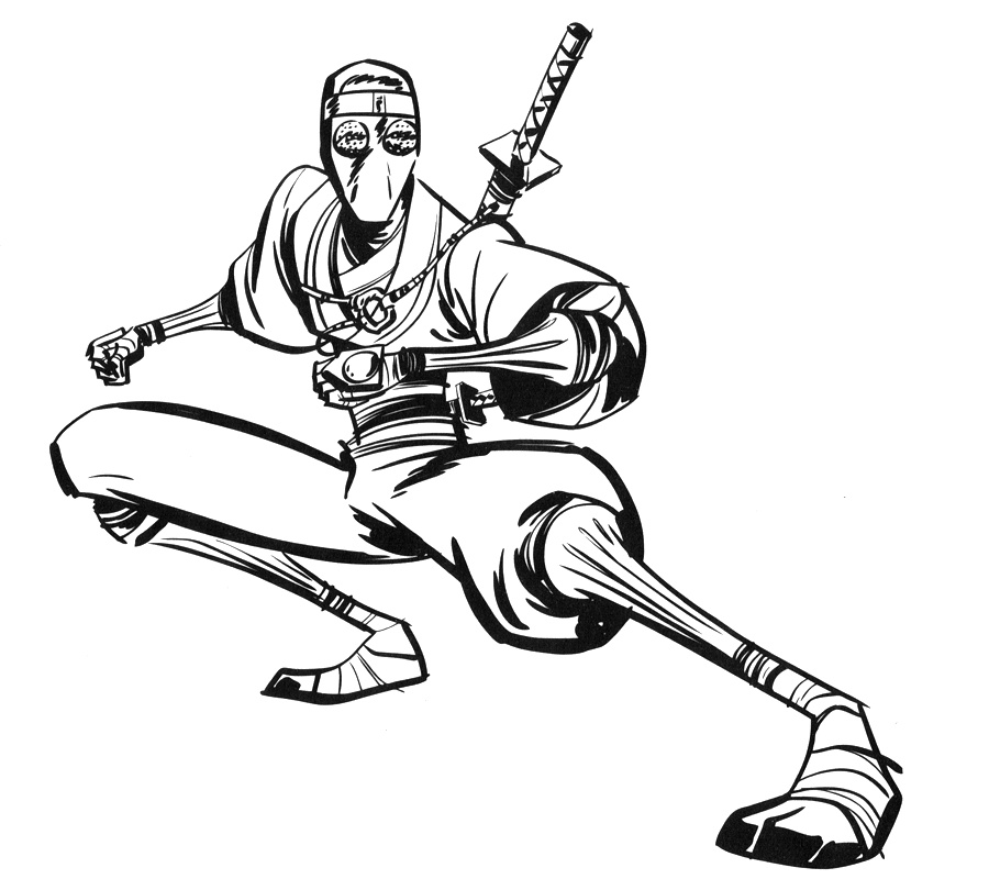 Coloriage Ninja Beau Images Ninja 32 Personnages – Coloriages à Imprimer