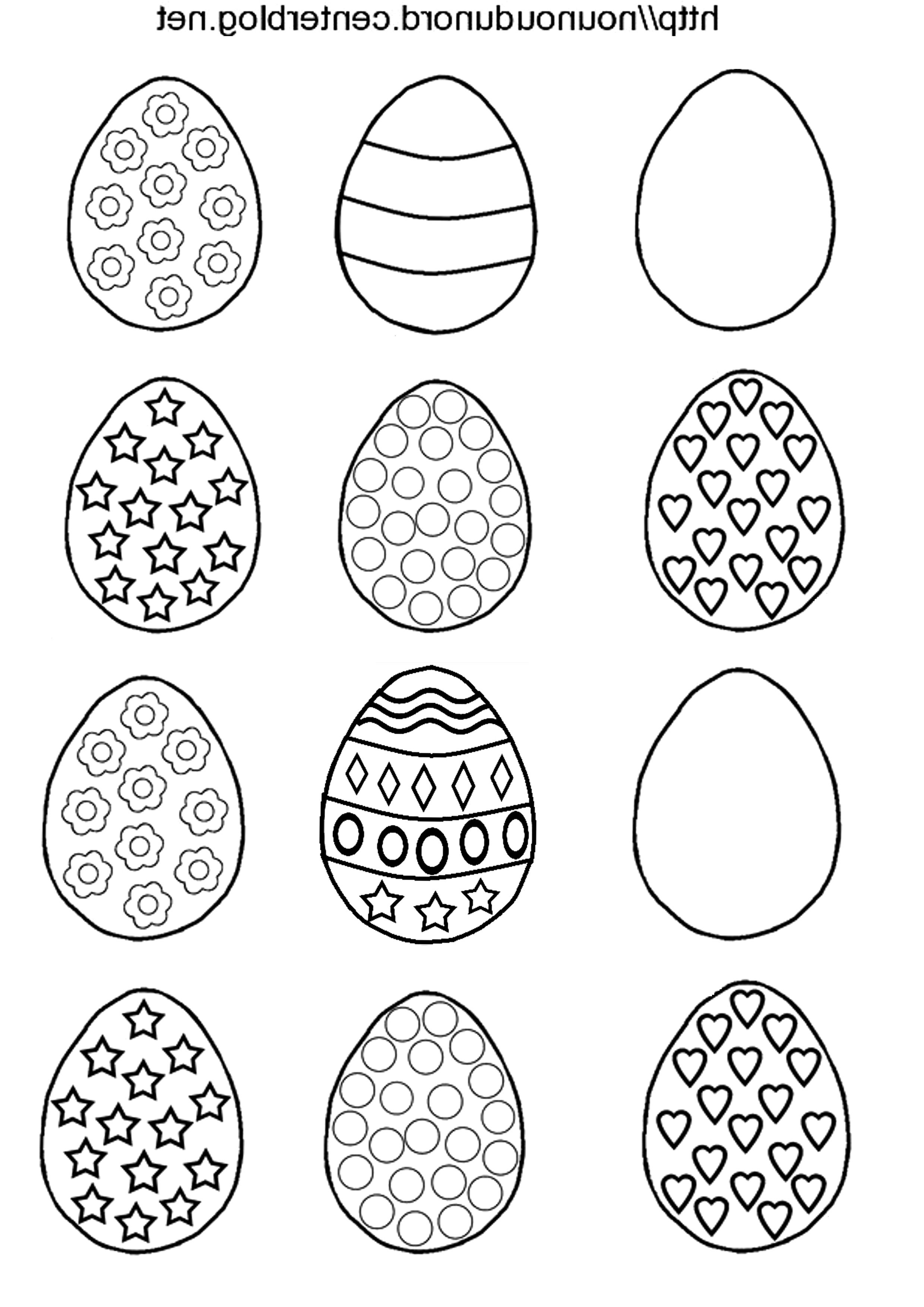 Coloriage Oeuf Paques Beau Photographie Coloriage Paques Oeufs