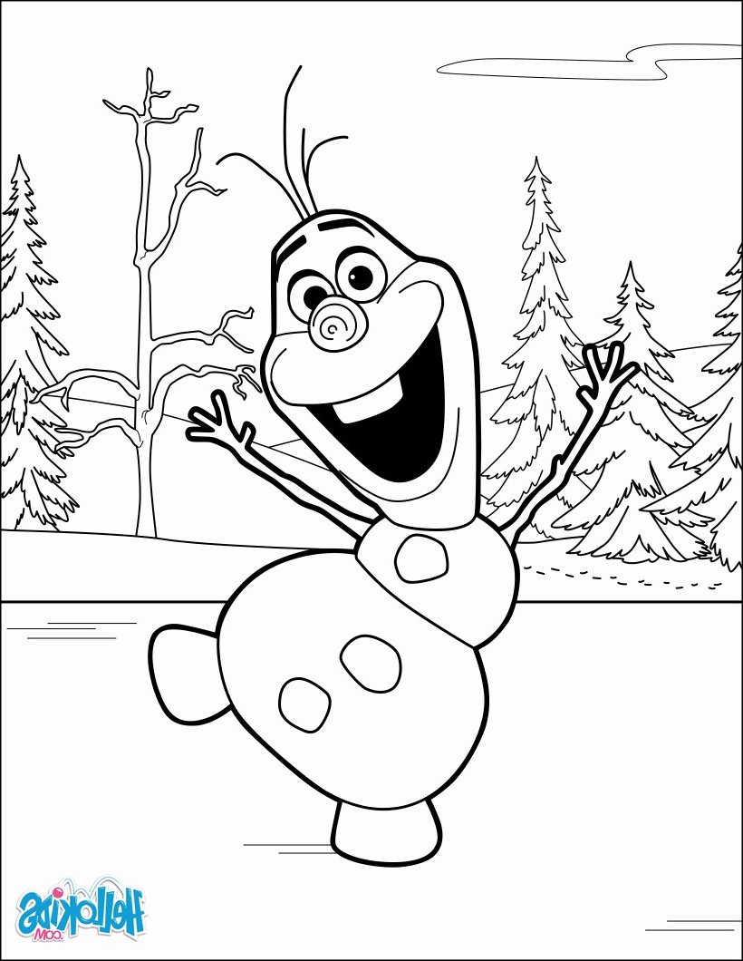 Coloriage Olaf Beau Images Coloriages Olaf Fr Hellokids