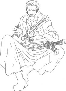 Coloriage One Piece Wanted Bestof Images New Roronoa Zoro Lineart by Smangellville On Deviantart