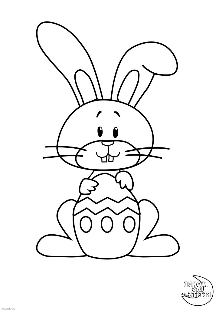 Coloriage Paques Facile Bestof Photos Coloriage Lapin De Paques Facile