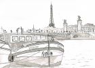 Coloriage Paysage Ville Impressionnant Collection Paris La Seine Pont Alexandre Iii