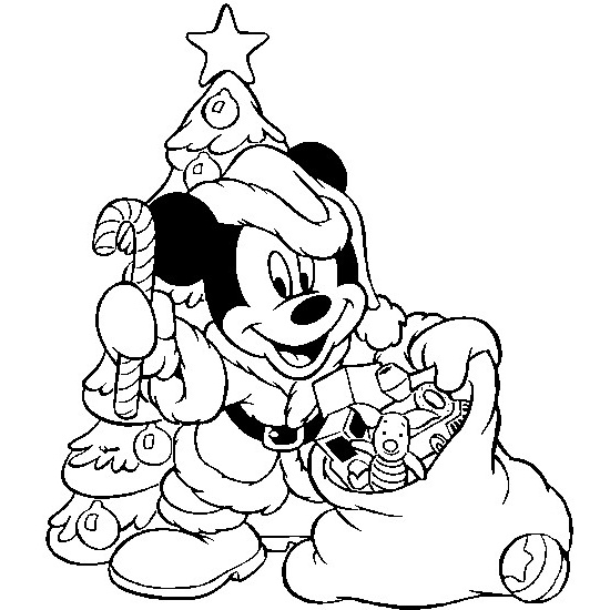 Coloriage Pere Noel à Imprimer Gratuit Bestof Galerie Coloriage Mickey Porte Les Cadeaux De Noel Dessin Gratuit