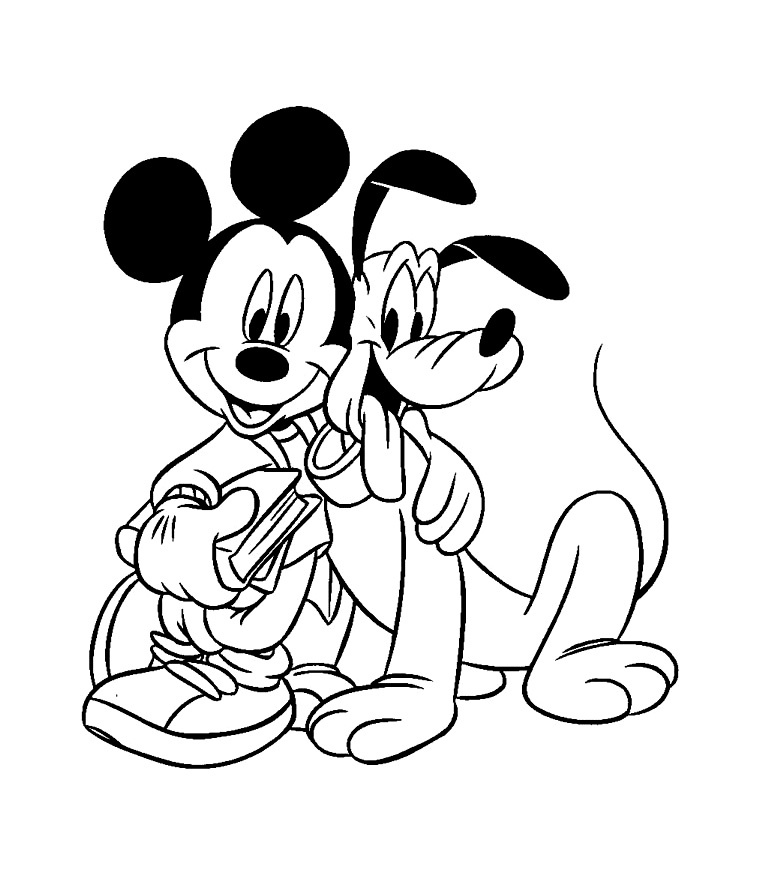 Coloriage Pluto Luxe Collection Mickey Pluto 2 Coloriage Mickey Et Ses Amis Coloriages