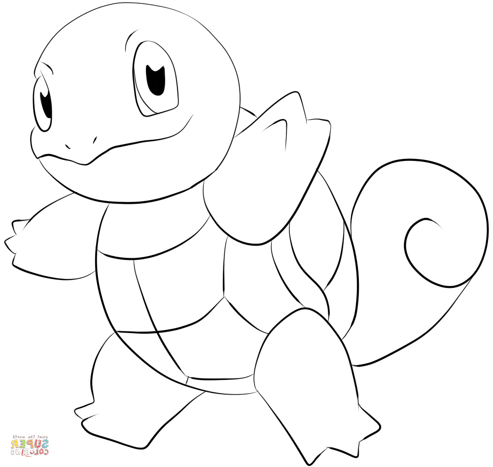 Coloriage Pokemon Carapuce Cool Collection Squirtle Coloring Page