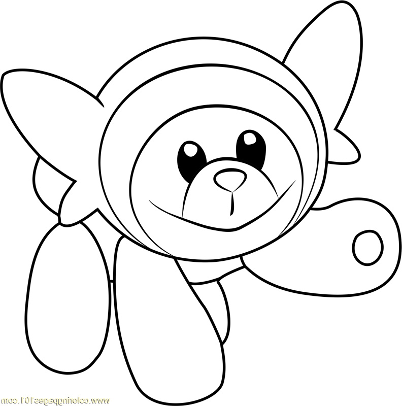 Coloriage Pokemon Ultra Lune Beau Images Stufful Pokemon Sun and Moon Printable Coloring Page for