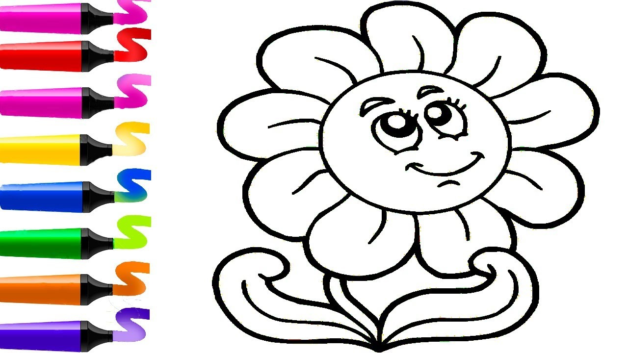 Coloriage Pour Bébé Luxe Stock Dessin Facile Dessin Fleur Dessiner Et Colorier
