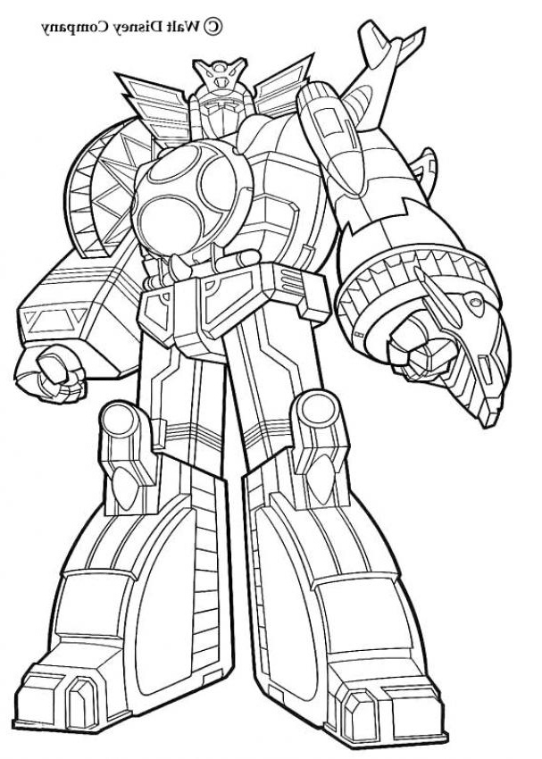Coloriage Power Rangers Megazord Cool Stock Giant Robot Coloring Pages Hellokids