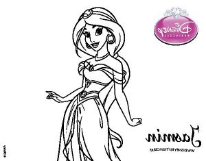 Coloriage Princesse Jasmine Élégant Photographie Dessin Princesse Jasmine Et Aladdin