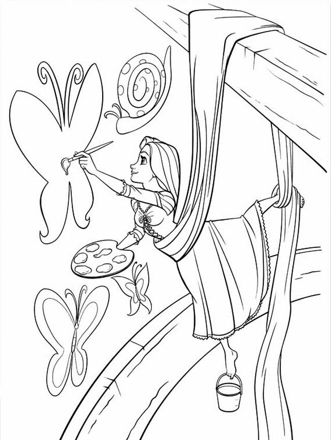 Coloriage Princesse Raiponce Bestof Photos Free Printable Tangled Coloring Pages for Kids