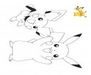 Coloriage Raichu Beau Image Coloriage Pokemon Noir Et Blanc Pikachu Dessin