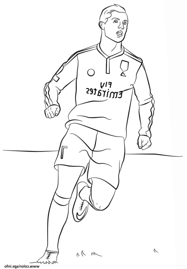 Coloriage Ronaldo Unique Photos Coloriage Cristiano Ronaldo Foot Dessin ...