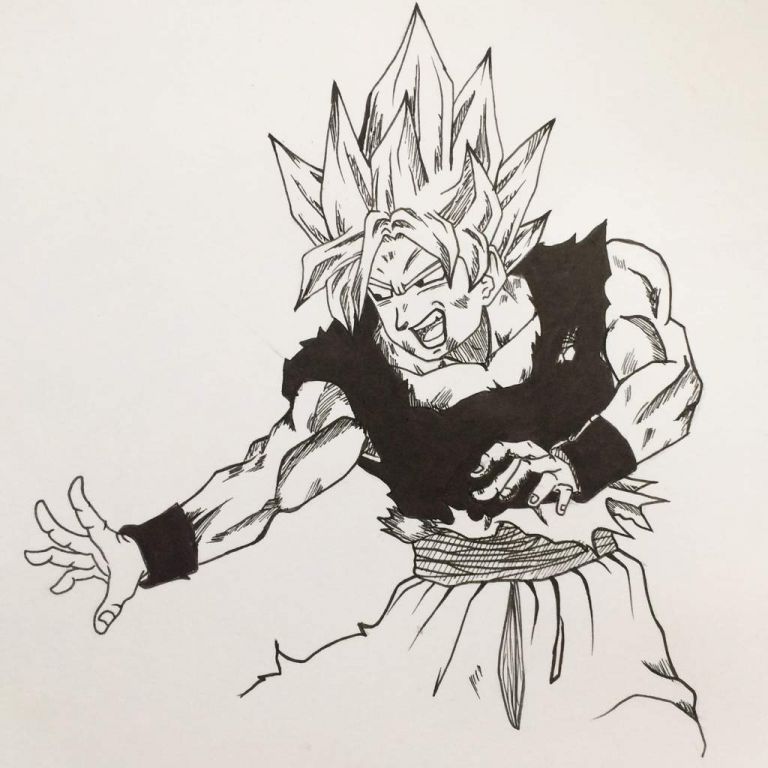 Coloriage Sangoku Ultra Instinct Impressionnant Photos New