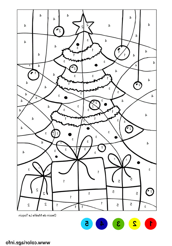 Coloriage Sapin Noel à Imprimer Nouveau Stock Coloriage Magique Sapin Et Cadeaux Noel Dessin