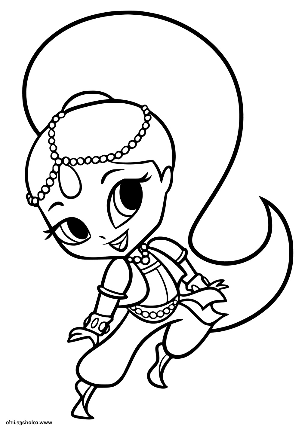Coloriage Shimmer and Shine Beau Stock Coloriage Shimmer Et Shine to Colour Shimmer Dessin