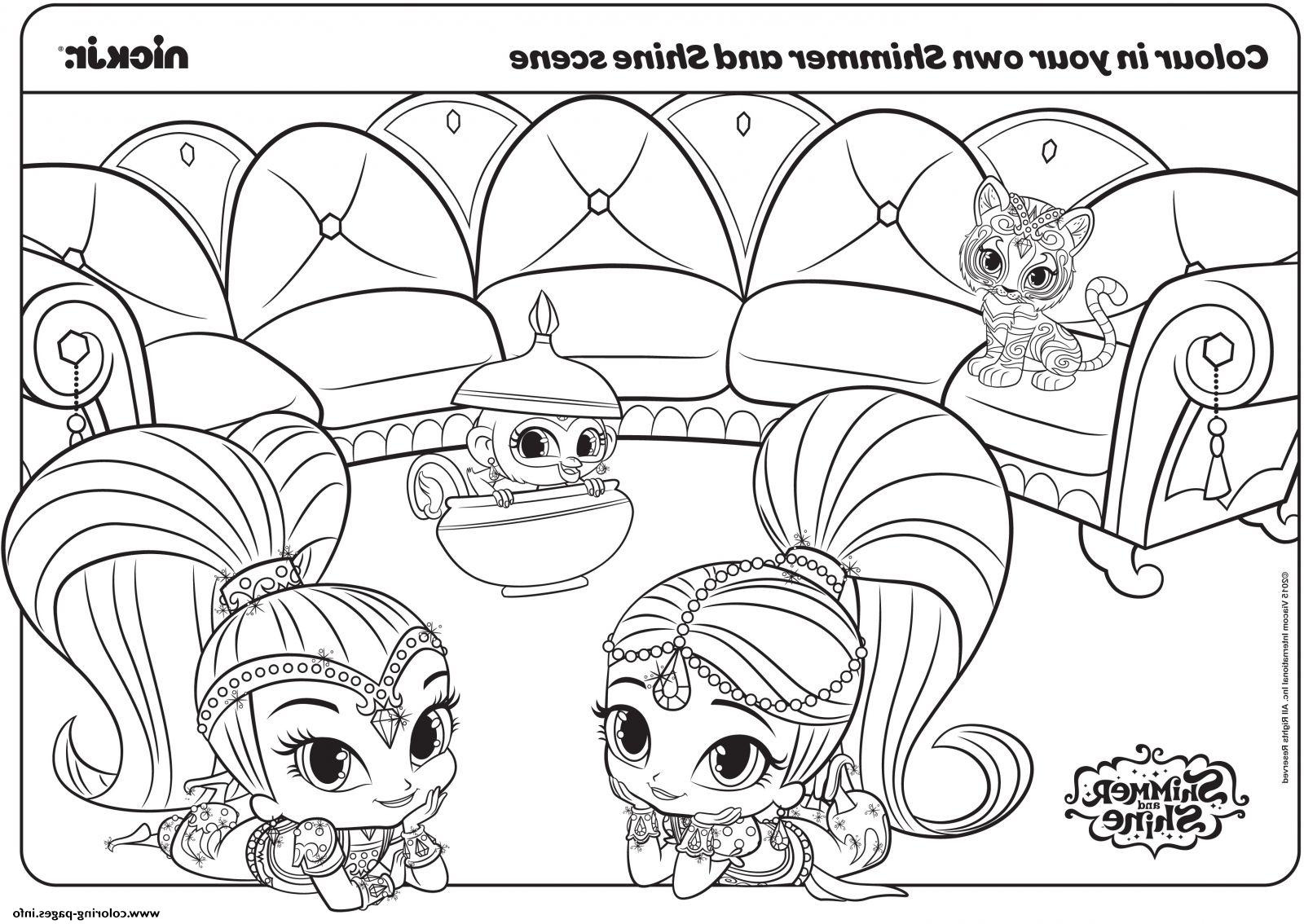 Coloriage Shimmer and Shine Impressionnant Photos New Shimmer and Shine Coloring Pages Printable