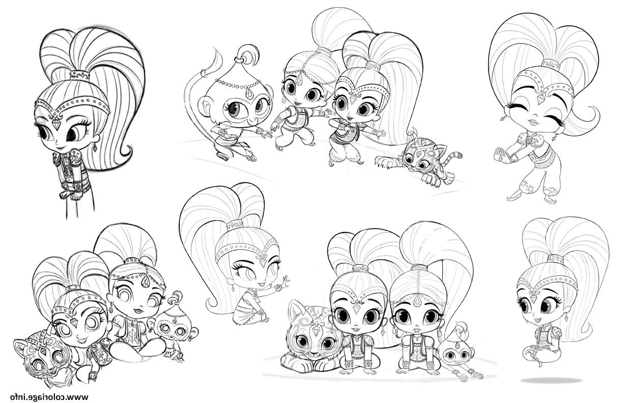 Coloriage Shimmer and Shine Nouveau Stock Coloriage Shine and Shimmer Artwork Nickelodeon Dessin