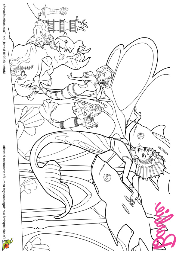 Coloriage Sirene à Imprimer Gratuit Cool Galerie 34 Dessins De Coloriage Barbie Sirène à Imprimer