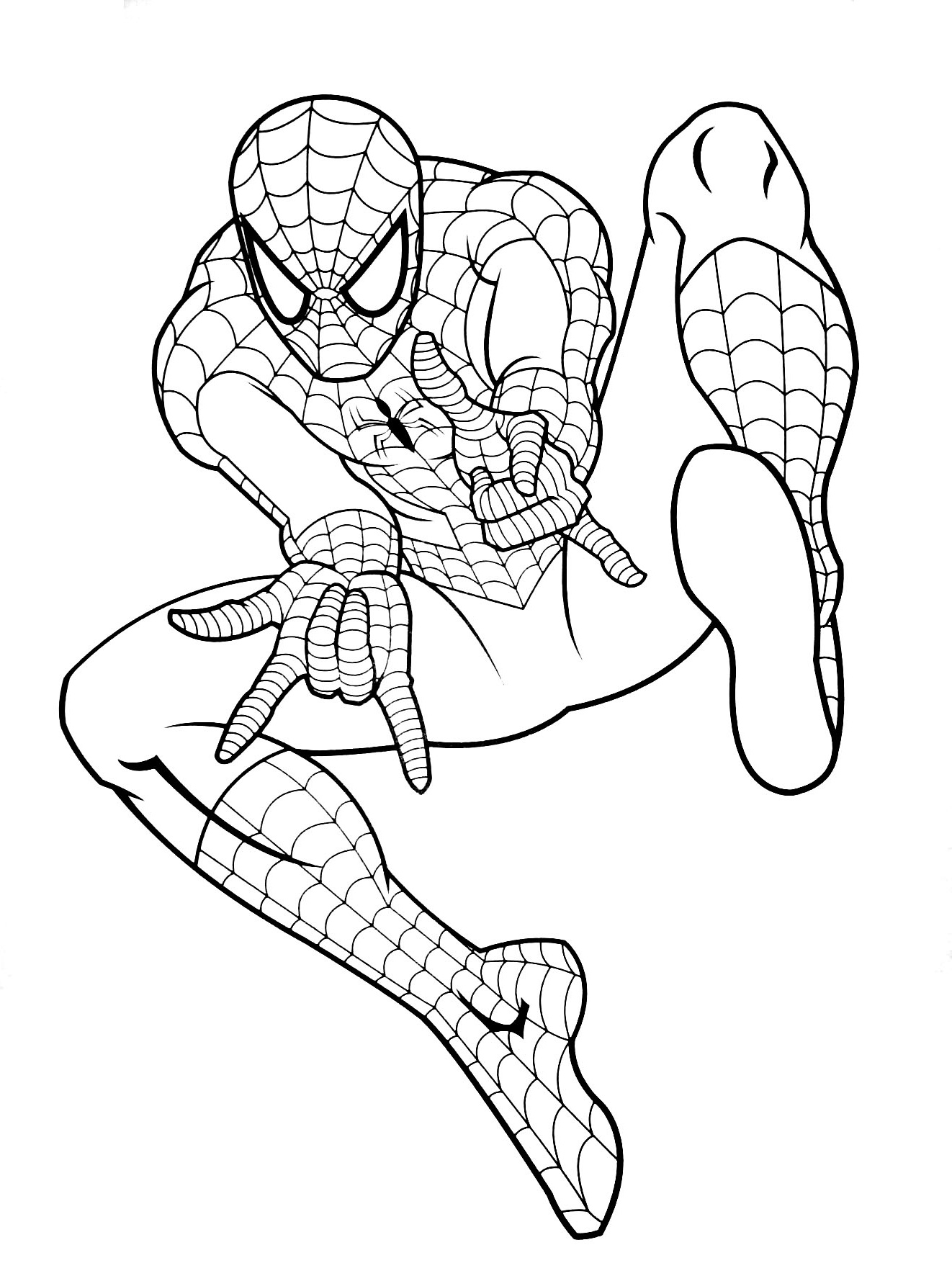Coloriage Spider Man Beau Photos Spiderman to Color for Kids Spiderman Kids Coloring Pages
