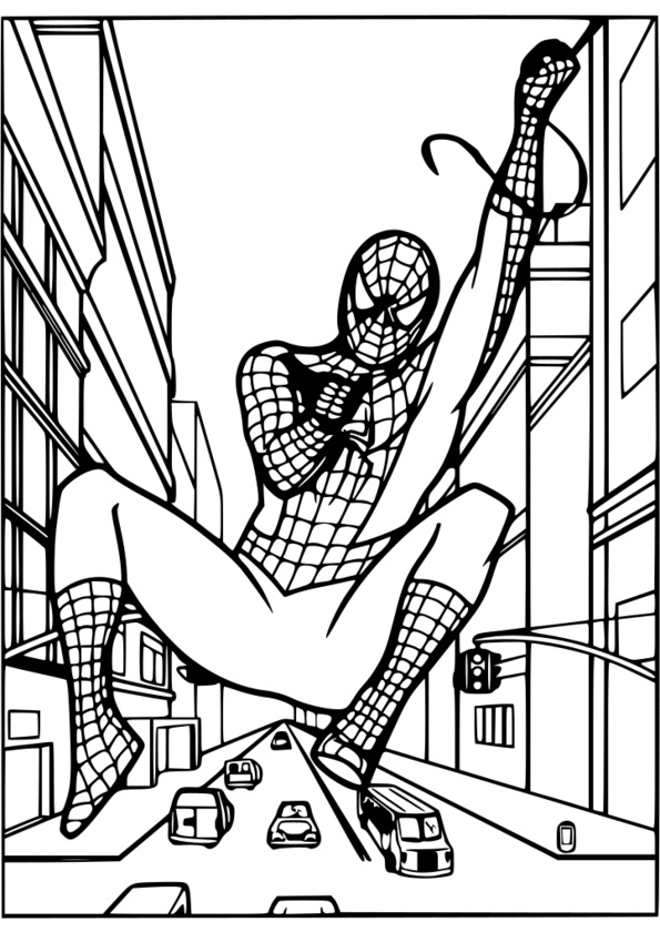 Coloriage Spiderman A Imprimer Luxe Galerie 124 Dessins De Coloriage Spiderman à Imprimer