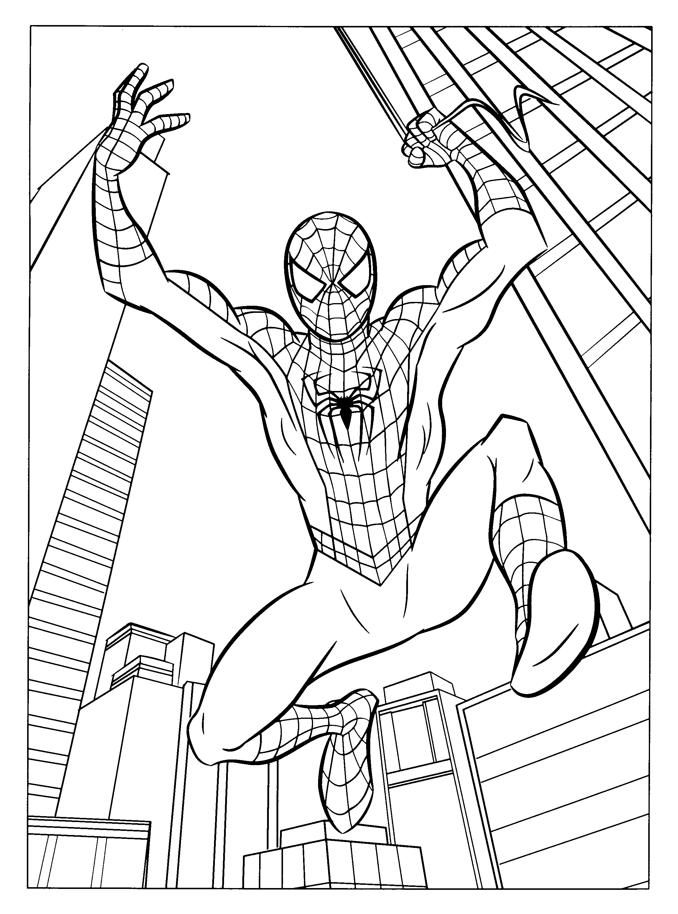 Coloriage Spiderman A Imprimer Luxe Stock Spiderman 1 Super Héros – Coloriages à Imprimer