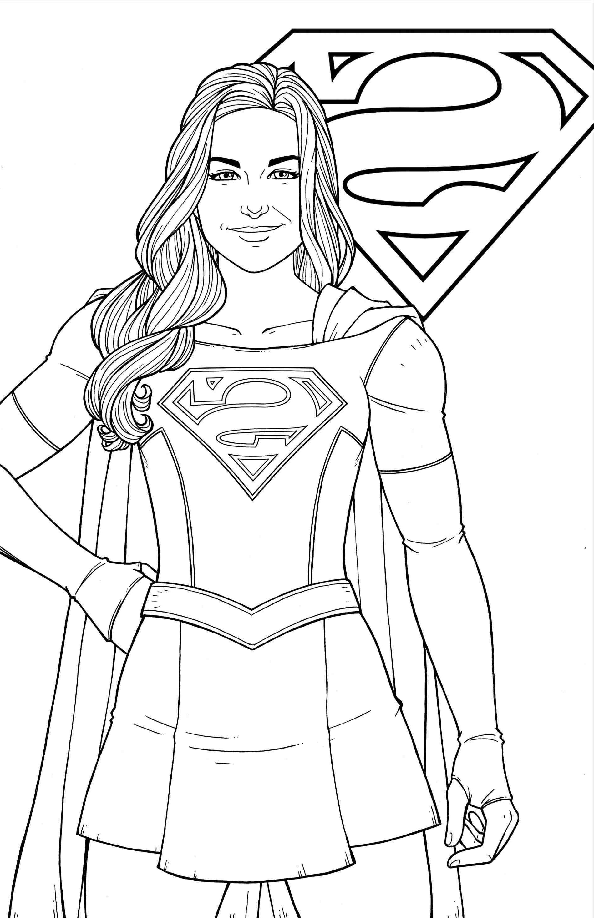 Coloriage Super Girl Beau Photos Free Printable Supergirl Coloring Pages Logo and Wonder