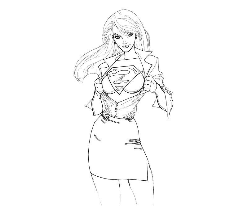 Coloriage Super Girl Cool Galerie Coloring Pages Supergirl Az Coloring Pages