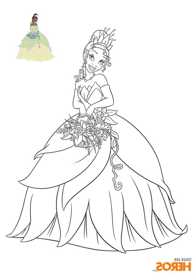 Coloriage Tiana Élégant Collection Coloriage Princesse Disney à Imprimer En Ligne