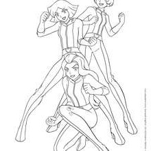 Coloriage totally Spies Sam Bestof Image Coloriages totally Spies Fr Hellokids