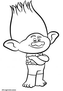Coloriage Trolls à Imprimer Luxe Photos Coloriage Branch From Trolls Dessin