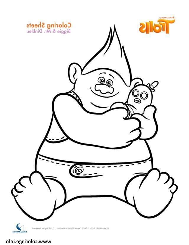 Coloriage Trolls Luxe Photos Coloriage Biggie and Mr Dinkles Trolls Dessin
