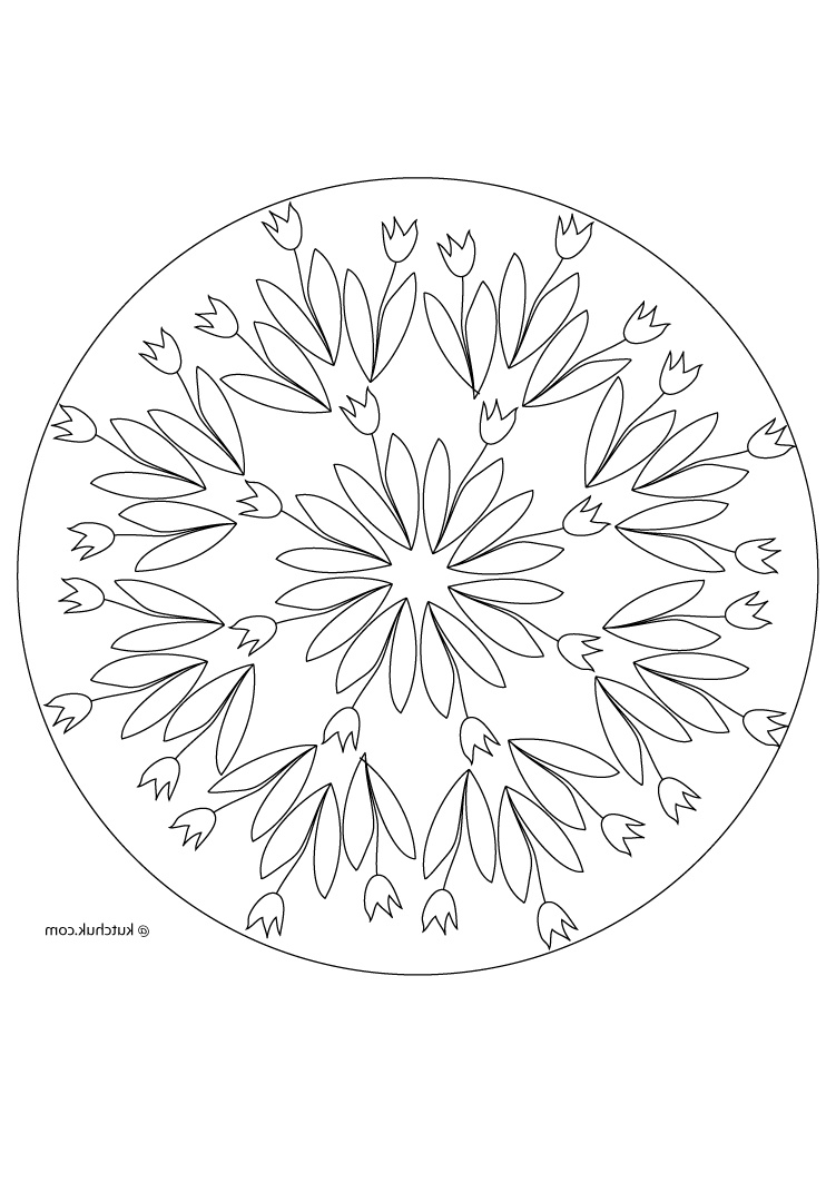 Coloriagemandala Impressionnant Image Easter and Spring Colorings Mandalas with Flowers Roses