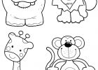 Coloriages Animaux Luxe Galerie Coloriage Animaux Maternelle Lion Singe Giraffe Dessin