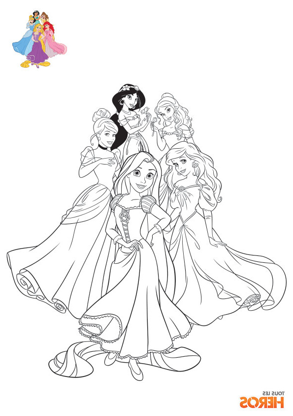 Coloriages De Princesses Élégant Stock Coloriage Princesse Disney à Imprimer En Ligne