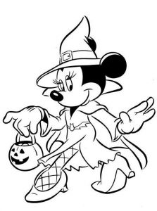 Coloriages Halloween sorciere Inspirant Photos Coloriage Minnie Et Dessin Minnie à Imprimer Avec Mickey…