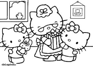 Coloriages Hello Kitty Beau Photos Coloriage Hello Kitty Anniversaire Dessin