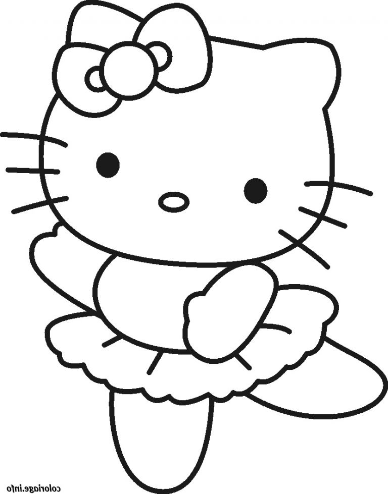 Coloriages Hello  Kitty  Luxe Image Coloriage Dessin  Hello  