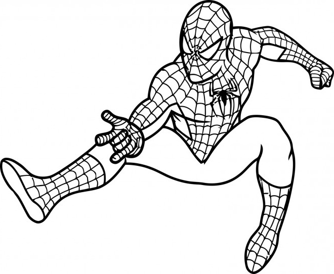 Coloriages Spiderman Élégant Images Coloriage Spiderman Facile 32 Dessin Gratuit à Imprimer