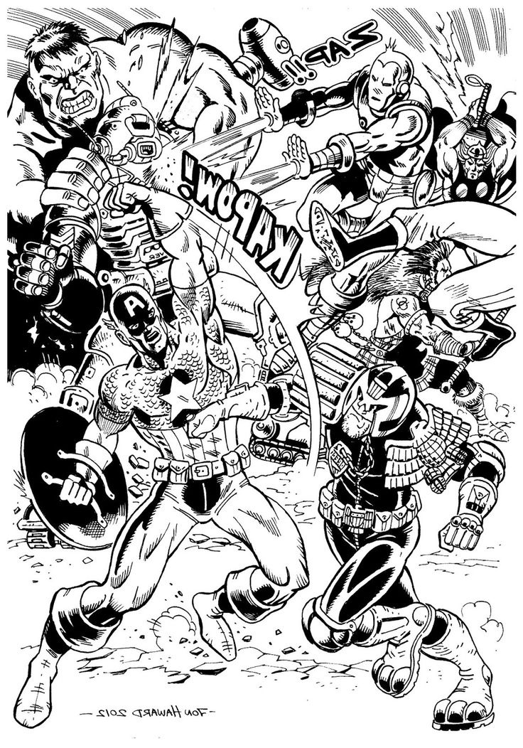 Comics Dessin Cool Images to Print This Free Coloring Page Coloring Adult Avengers