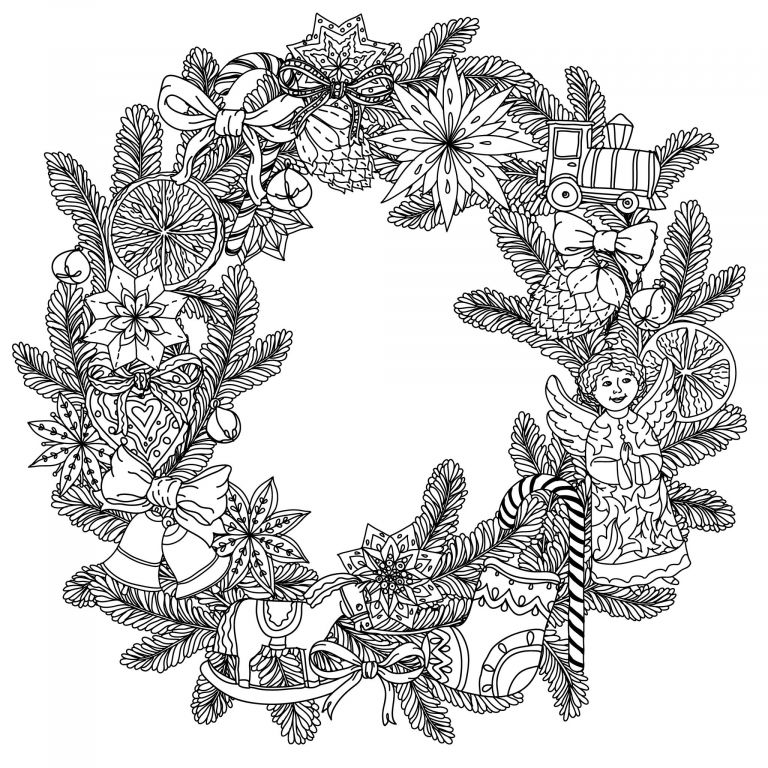 Couronne De Noel Dessin Inspirant Stock Couronne Noel Noël Coloriages