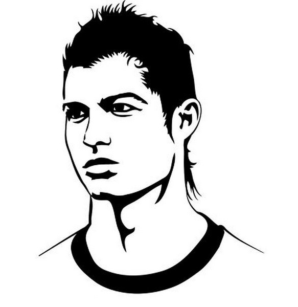 Cr7 Dessin Luxe Collection Dibujos De Jugadores De Fútbol Famosos Para Pintar Messi