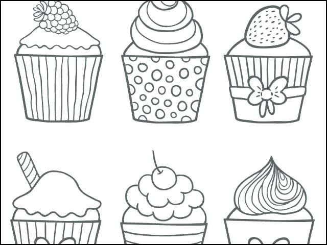 coloriage cupcake kawaii inspirant coloriage de une cupcake kawaii pour colorier coloritou