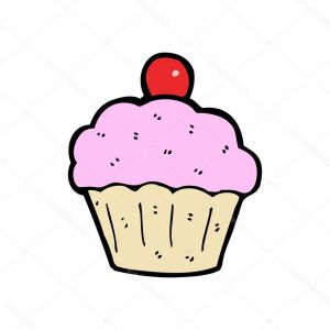 Cupcake Dessin Mignon Nouveau Collection Dessin Animé Cup Cake — Image Vectorielle Lineartestpilot
