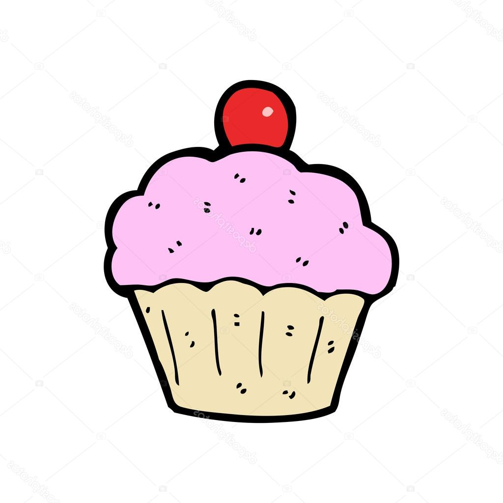 Cupcake Dessin Mignon Nouveau Collection Dessin Animé Cup Cake — Image Vectorielle Lineartestpilot