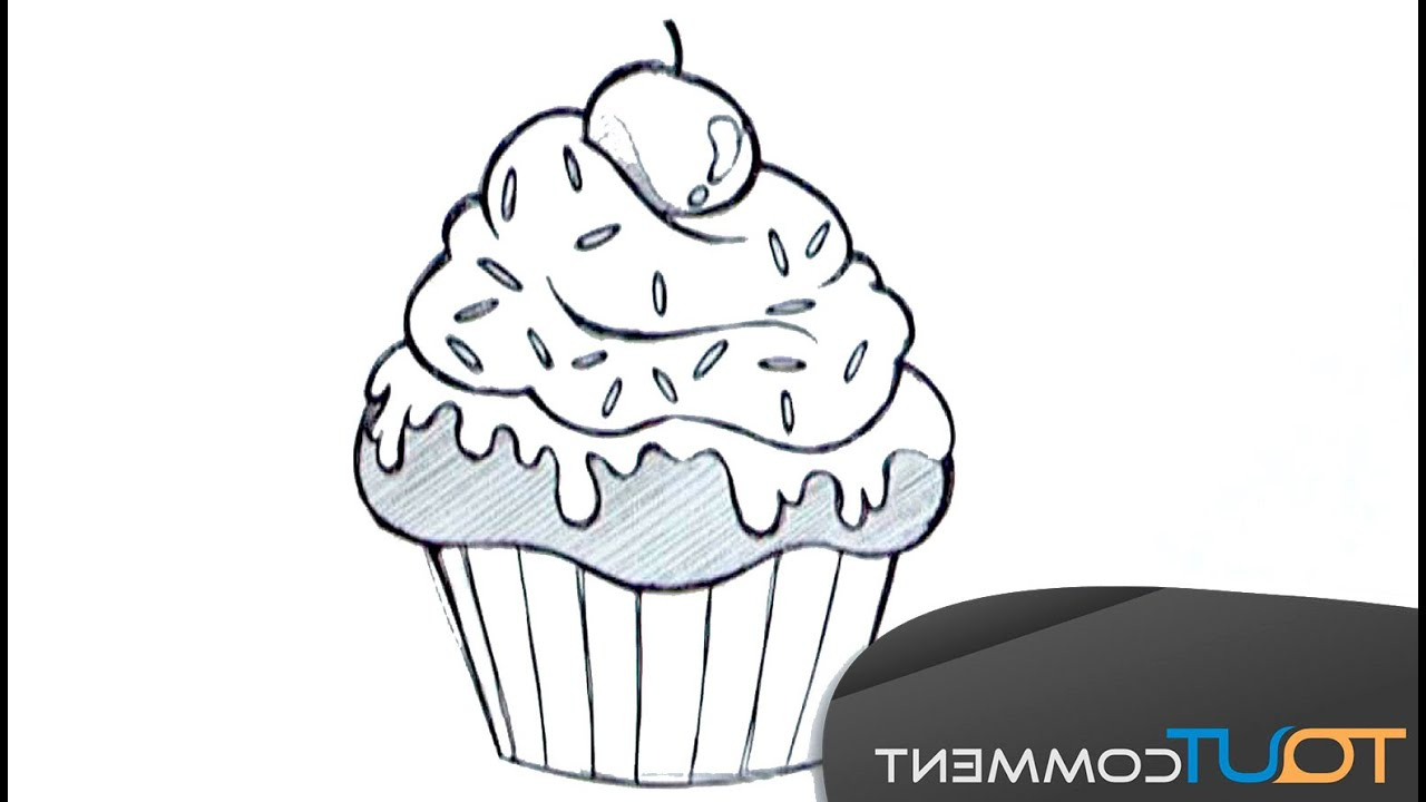 Cupcakes Dessin Inspirant Photos Draw A Cupcake Dessiner Un Cupcake