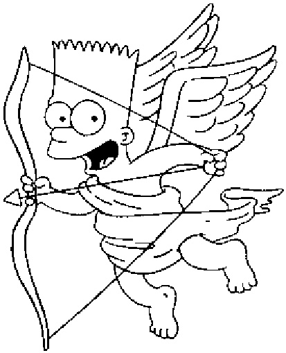 Cupidon Dessin Unique Stock Coloriage A Imprimer Bart Simpson En Cupidon Gratuit Et