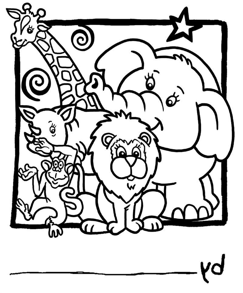 Dessin à Colorier Animaux Bestof Collection Zoo 47 Animaux – Coloriages à Imprimer