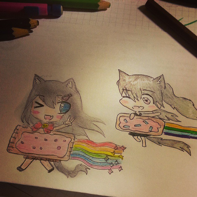 Dessin à Colorier Kawaii Bestof Photos Nyan Cat ??? Dessin Draw Drawing Colorier Dessins