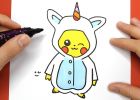 Dessin à Colorier Kawaii Luxe Images Ment Dessiner Et Colorier Pikachu Licorne Kawaii Tuto